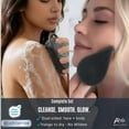 thumbnail image 3 of Avilana Silicone Body Scrubber Enhanced with Silver Infused Technology  For Superior Cleanliness-Shower Brush (Body and Face Combo-Gray), 3 of 8