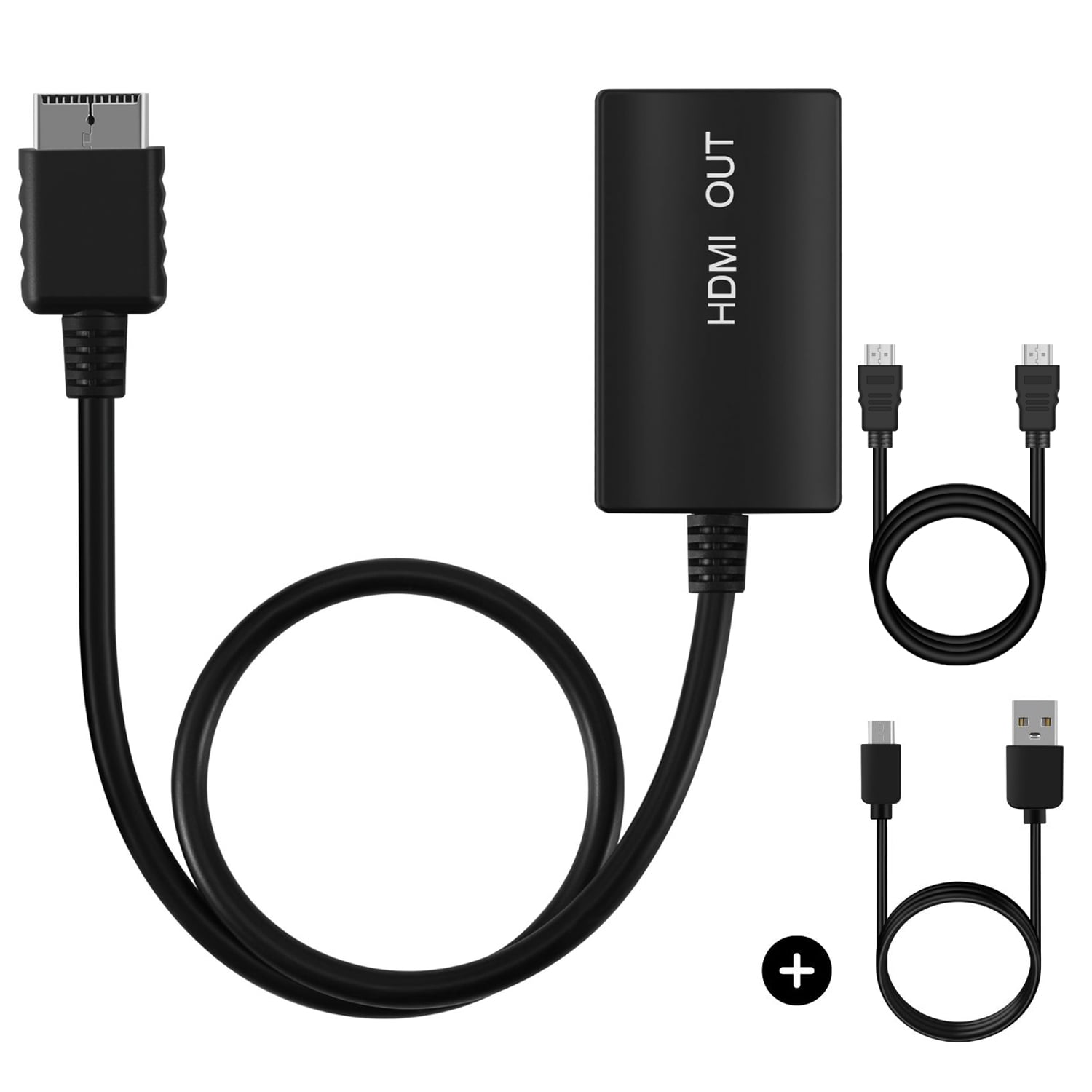 PS2 PS2 HDMI Converter AV HDMI Adapter Cable for PlayStation 2 / 3 HD Upscaler