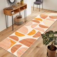 thumbnail image 2 of Boho Rug Washable x Area Rugs for Bedroom Entryway Living Room Bedside Small Throw Floor Carpet Non Slip Soft Indoor Modern Abstract Bohemian Orange, 2 of 7