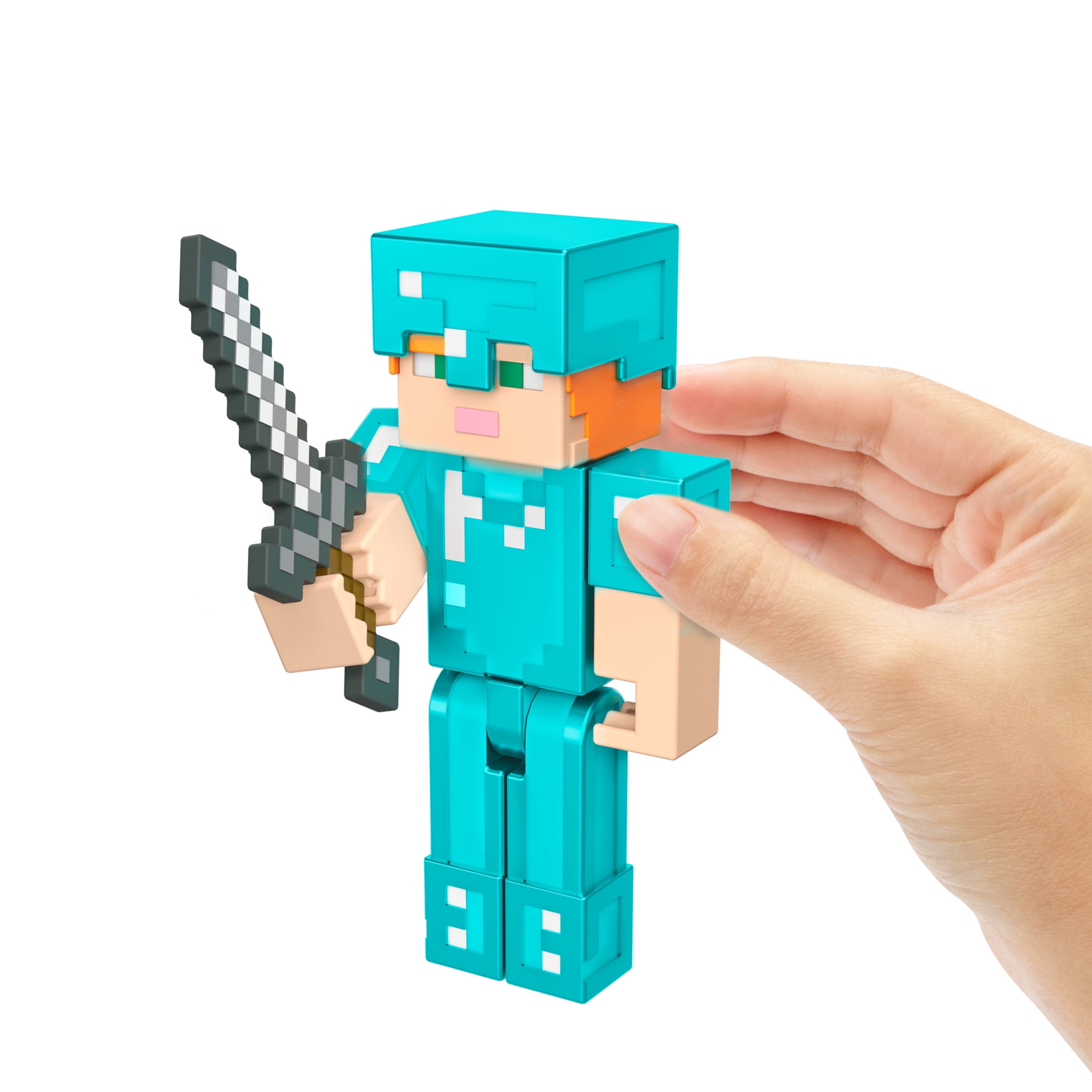 Minecraft Action Figures & Accessories Collection, 3.25-in Scale & Pixelated Design (Characters May Vary)