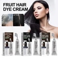 thumbnail image 3 of Crema para el cabello de frutas y verduras, natural, suave, de larga duración, que no daña el cuero cabelludo, fácil de teñir, crema para el cabello de color negro, 3 of 6