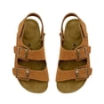 thumbnail image 4 of Toddler Sandals Girls Boys Cork Footbed Sandals Kids Adjustable Buckle Slippers Slip-On Open Toe Indoor Casual Flat Shoes Outdoor, 4 of 6