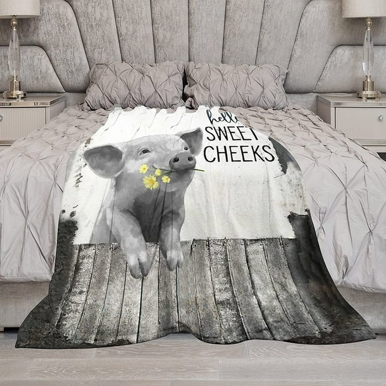 Pig throw blanket new arrivals