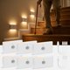thumbnail image 1 of Luz de escalera recargable con sensor de movimiento luces de noche blancas con montaje magnético luces de escalera regulables para interiores para esc, 1 of 8