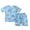 Blue, variant on Kiijoy Boys Cartoon Full Print Short Sleeved T Shirt Shorts Pajamas Sleepwear 2-Piece Set