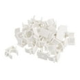 thumbnail image 5 of 20Pcs U-type Tube Pipe Fitting Clamps Clips Connectors Inner 20mm White Splicable Snap Connection for Hose Electrical Conduit Home Furnishing, 5 of 6