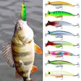 thumbnail image 2 of Señuelo de escalada de ondas, 12,5 cm, 20g, Multicolor, doble, tres ganchos, plástico, ojo biónico, señuelo de pesca para pesca, 2 of 5
