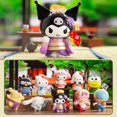 thumbnail image 2 of Kuromi-modelo de personaje de la serie Sanrio Town Residents, caja ciega, muñeca DE ACCIÓN DE Hellokitty, decoración de mesa, regalo de vacaciones Kawaii, 2 of 5
