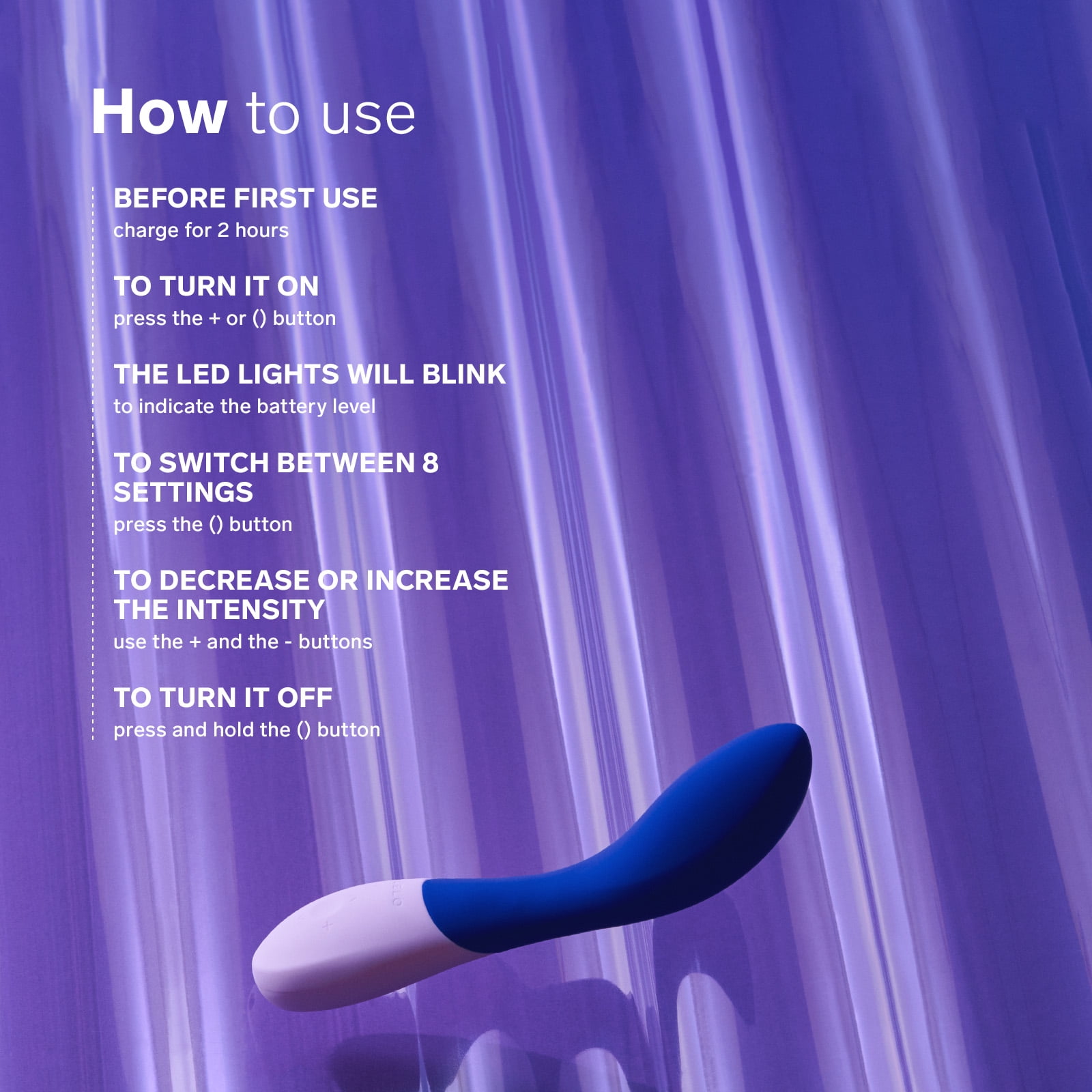 LELO MONA Wave G Spot Stimulator with WaveMotion Technology for Women, Midnight Blue