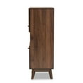 thumbnail image 4 of Baxton Studio Hartman Mid-Century Modern Walnut Brown Finished Wood Storage Cabinet, 4 of 7