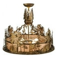 thumbnail image 5 of Meyda 145977 24 in. Quail Hunter with Dog Inverted Pendant, Antique Copper & Silver Mica, 5 of 5