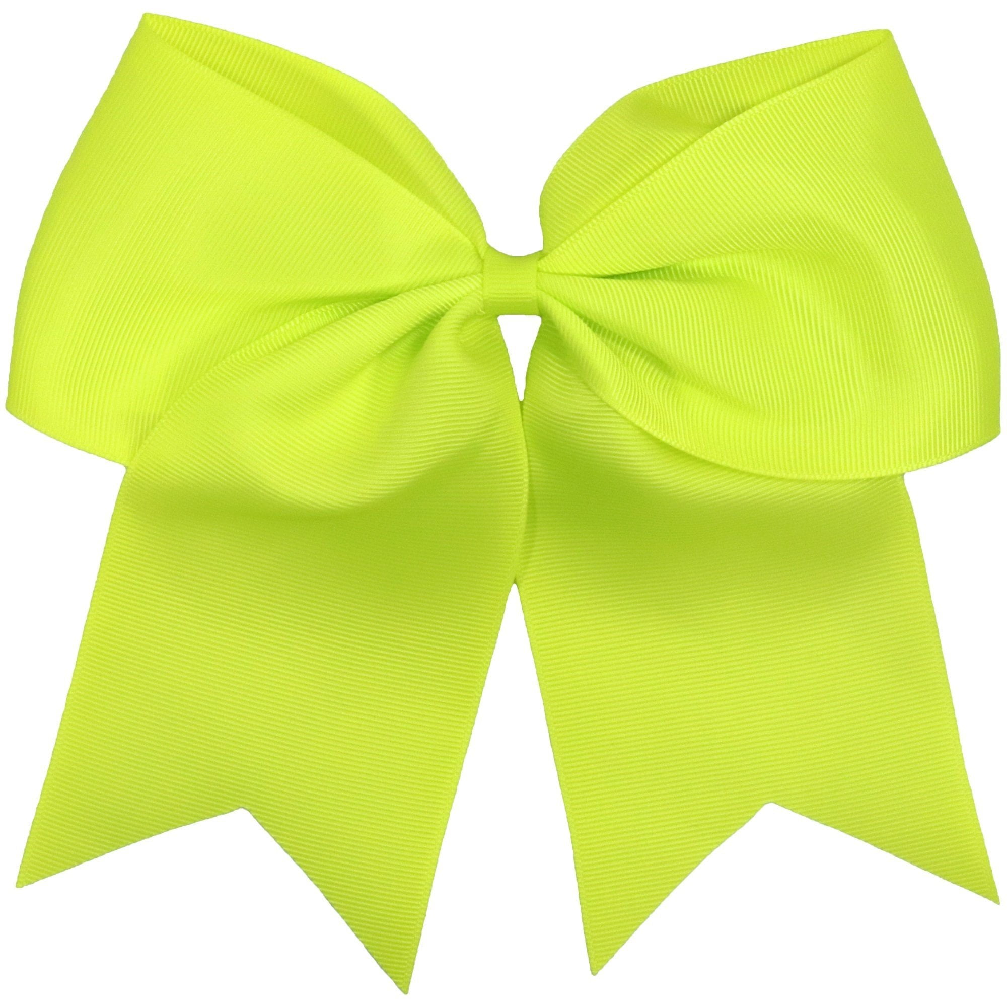 Green Gold Cheer Bow, Green Yellow Cheer Bows, Bulk Solid Bows
