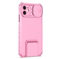 thumbnail image 6 of JTCASES for iPhone 11 Case, Sliding Camera Cover & Foldable Kickstand Shockproof Corners Anti-fall Rugged Anti-slip PC TPU Heavy Duty Protective Hybitd Shell - Pink, 6 of 12