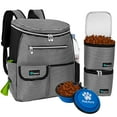 thumbnail image 1 of PetAmi Sac de Voyage pour Chien Sac à Dos, Sacs pour Chien Approuvés par les Compagnies Aériennes, Fournitures de Sac à Couches pour Chiot, Essentiels de Camping pour Animaux Accessoires de Randonnée Cadeau pour Chien, Récipient Alimentaire, Bols Pliables, Rayé Noir, 1 of 7