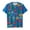 Z64-Blue, variant on Kids' Cinco de Mayo Fiesta Print T-Shirt, Boys' Mexican Cactus & Sombrero Graphic Tee, All-Over Pattern Casual Top