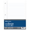 Norcom 150 Sheets College Ruled Filler Paper, 10.5" x 8", 8 Pack