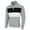 Grey, variant on Afdoent Men's Polo Shirts 2025 New Zipper Long Sleeve Trend Color Block Temperament Pullover Breathable
