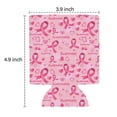 thumbnail image 3 of 2 Pcs Neoprene Beer Can Cooler Insulated Collapsible Beer Sleeve Breast Cancer Awareness Soda Beer Can Covers for Energy Drink & Beer, 3 of 3