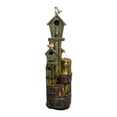 thumbnail image 5 of 39.3" Resin Outdoor Water Fountain with LED Lights, Birdhouse Garden Fountain, 5-Tier Cascading Waterfall for Tranquil Backyard, Patio or Porch, 5 of 15