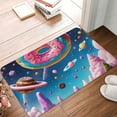 thumbnail image 5 of Fotbe Extra Durable Door Mat - Dirt Trapping Outdoor Welcome Mats - Non-Slip Outdoor Door Mats - Low Profile Front Door Mat - Indoor (16" x 24", Colorful Donut ), 5 of 8