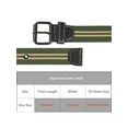 thumbnail image 4 of CINTURÓN DE CANVAS UNISEX INSPIRADOR CLÁSICO NEGRO CON BROCHE, CASUAL PARA PANTALONES, CINTURONES TRAMADOS VERDE EJÉRCITO 120x3.8/47.2x1.5, 4 of 6