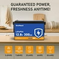 thumbnail image 5 of GrnOas.E 12V 300Ah LiFePO4 Lithium Battery, Built-in 150A BMS, 15000 Deep Cycles, 3840Wh, Low Temp Protection Lithium Iron Phosphate Battery for Golf Cart, RV, Trolling Motor, Marine, Solar, off-Grid, 5 of 8