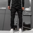 thumbnail image 5 of BJUTIR Men Casual Pants Mens Casual Fitness Patchwork Bodybuilding Pocket Skin Full Length Sports Pants, 5 of 6