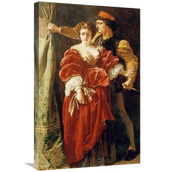 30 in. Lucrezia Borgia Art Print - Alfred W. Elmore