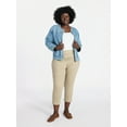 thumbnail image 2 of Terra & Sky Women's Plus Size Pull On High Rise Capri Jeggings, 23" Inseam, Sizes 0X-4X, 2 of 5
