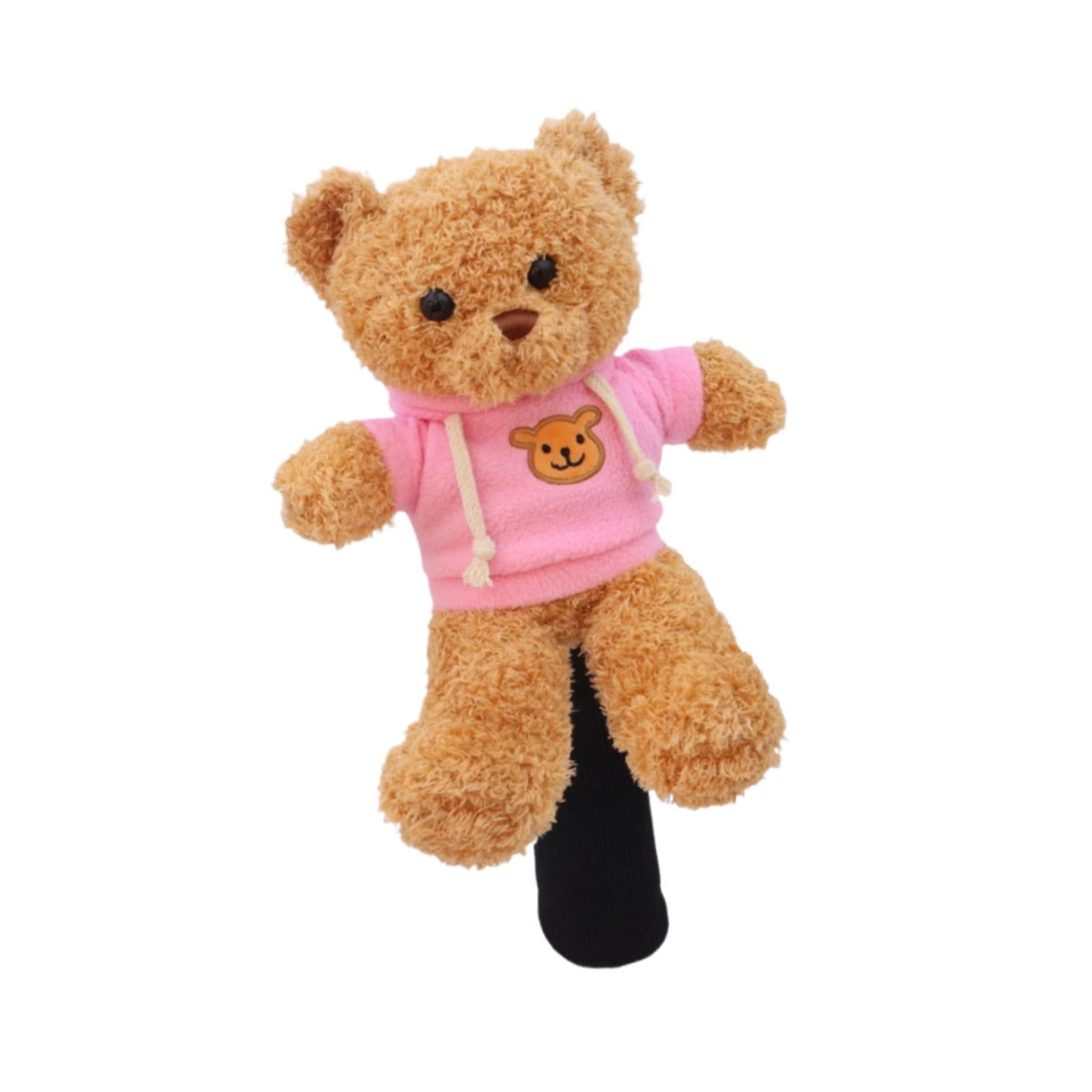 funtasica Golf Driver Headcover Bear Plush Animal Protector Novelty Wood Club Cover Replacement Soft Material Stable Fit Suitable for Men Women Gift Home Decora B