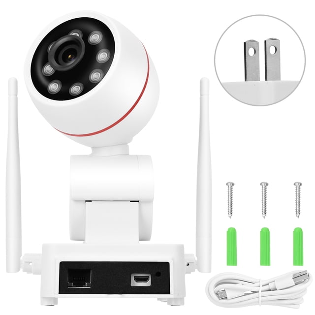 1080P Dos millones de píxeles Detección de movimiento humano PTZ Cámara de monitoreo WIFI Enchufe de EE. UU. 100-240V