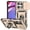 Gold, variant on Kryonix for Motorola Moto G Power 2026 6.8” case,Military Grade Drop Impact,360 Metal Rotating Ring Kickstand Holder,Camera Lens Slide Protection Case,Armor Shockproof Case,TPU Bumper,Red