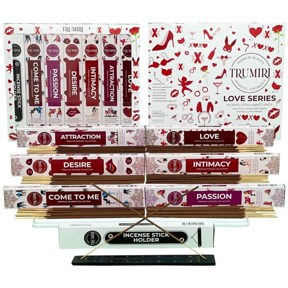 Varillas de incienso Trumiri Love Spell 120 varillas con soporte