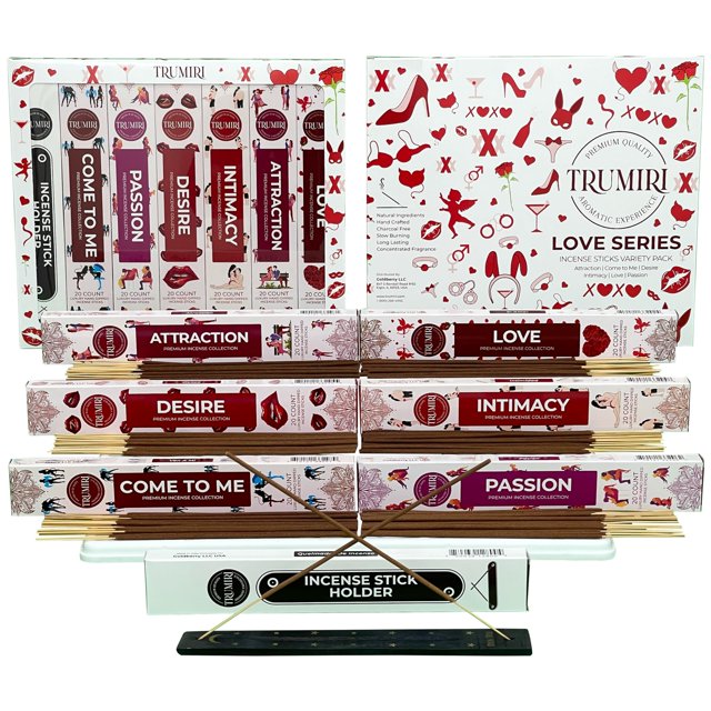 Varillas de incienso Trumiri Love Spell 120 varillas con soporte