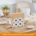 thumbnail image 6 of Yayeee Napkin Holder for Table Kitchen Paper Tissue Organization, Flowers Geometric Pattern, 6 of 8