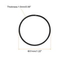 thumbnail image 2 of Unique Bargains 2Pack Piston Ring Set Standard Size Fit for Chainsaw Replace Part 31x1.5mm, 2 of 5