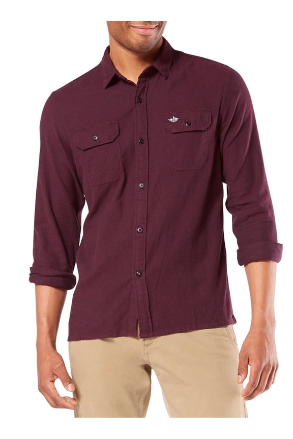 Mens Shirt Button Down All Season Tech Flannel XL