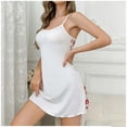 thumbnail image 2 of Levmjia Women's Sleepwear Nightgown Soft Breathable Slit Sleeveless Solid Color Night Dress for Home Sleeping Comfortable, 2 of 8