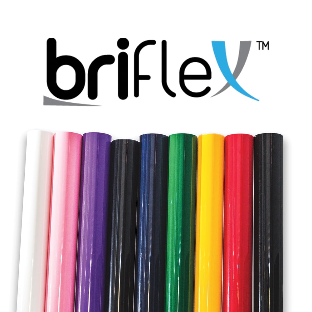 BriFlex Heat Transfer Flock Vinyl for TShirt and Apparel 20" x 3' Iron