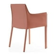 thumbnail image 3 of Manhattan Comfort Paris Saddle Leather Arm Chair in Clay Pink, 3 of 5