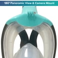 thumbnail image 5 of Aqua Dolfino Full Face Mask for Snorkeling, Teal, Small/Medium, Ages 12+, 5 of 9
