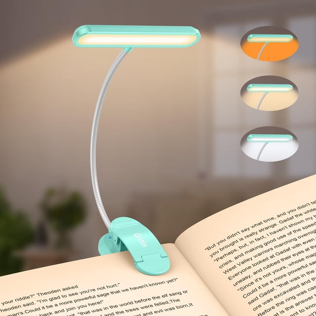 Book Light Gritin recargable con 19 LED, 3 temperaturas de color