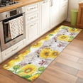 thumbnail image 3 of Farmhouse Sunflowers Area Rugs Collection 2'x6', Spring Country Watercolor Cow Floral Non Slip Indoor Rectangle Throw Runner Rug Floor Mat Carpet for Living Room Dining Table Bedroom Nursery, 3 of 9