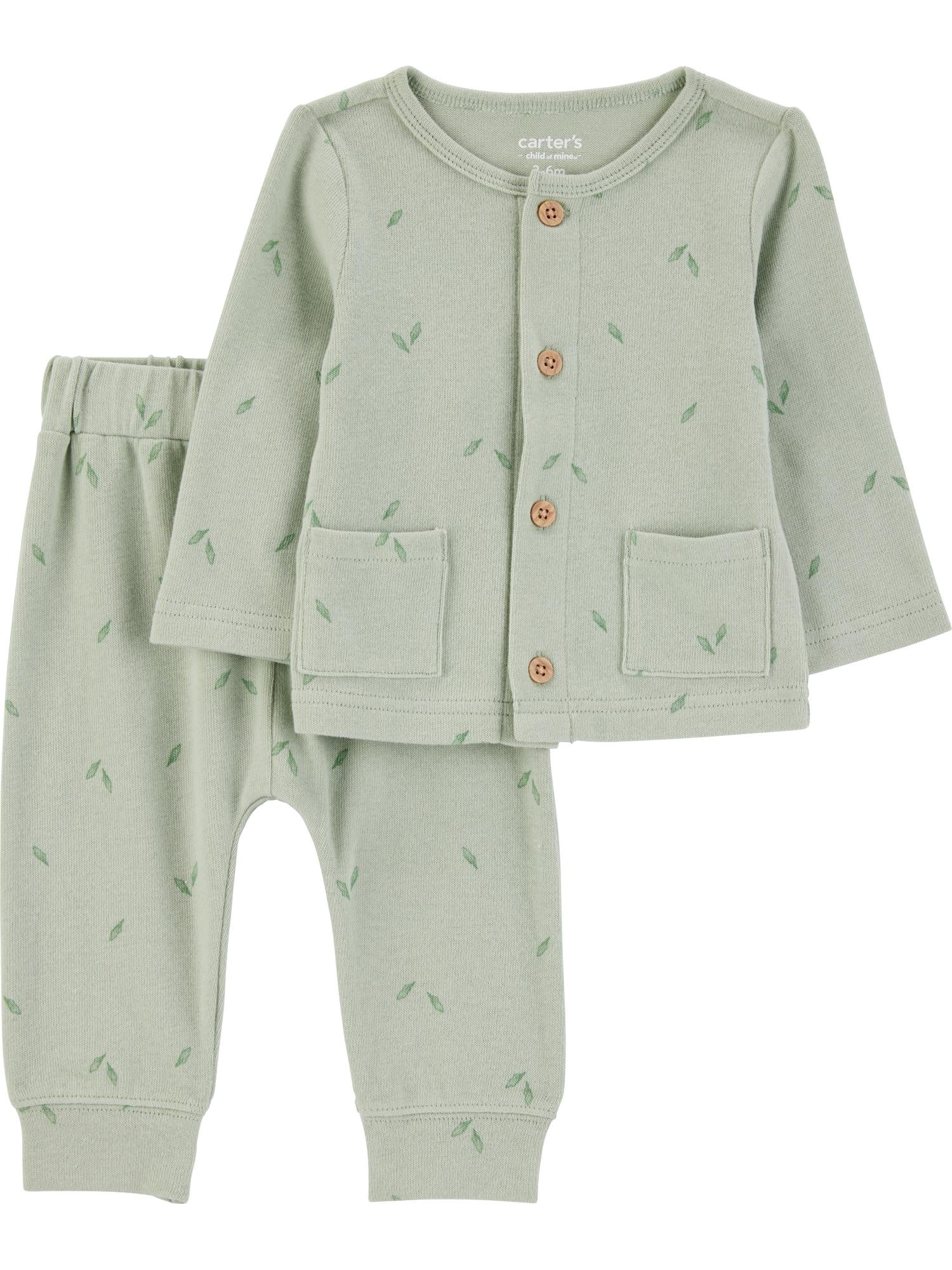 Carter's Child of Mine Baby Unisex Plush Outfit Set and Jumpsuit, 3-Piece, Sizes Newborn-6/9 Months