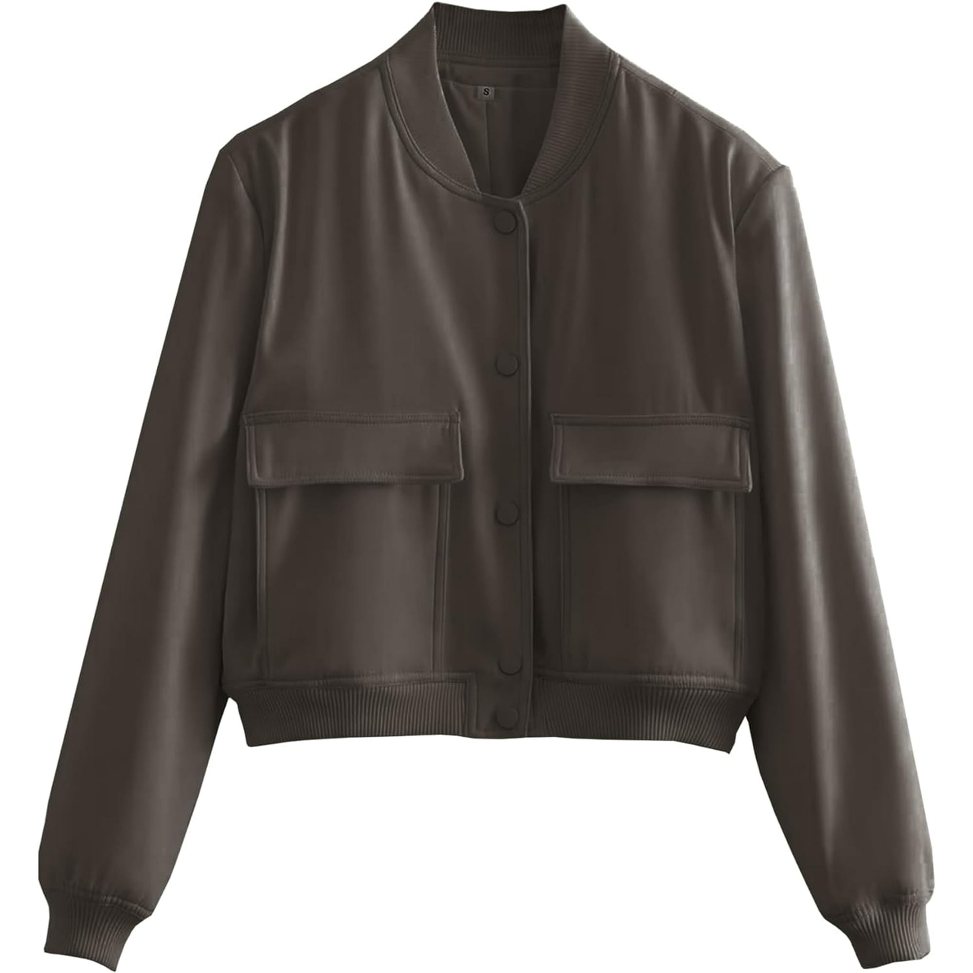 ORUYROP Women's Fashion Cropped Button Down Lightweight