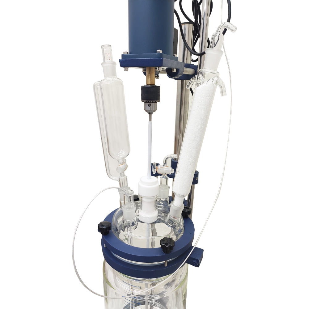 Jacketed Glass Reactor Vessel with Digital Display Double-Layer Chemical lab 5L