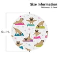 thumbnail image 3 of Bingfone Vintage Yoga Dogs Poses Leather Drinks Coasters With Set Of 6,Suitable For Home Kitchen,Coffee Cup Coasters Home Gift, 3 of 9