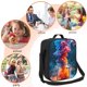 thumbnail image 5 of Disketp Modern Art Red And Blue Colors Bolsa Térmica Estampada para Almuerzo, Lonchera para Hombres y Mujeres Adultos, 5 of 7