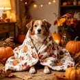 thumbnail image 6 of Celsvanis Fall Throw Blanket Pumpkin Leaf Print Soft Flannel Cover Multipurpose Cozy Blanket for Sofa Bed Indoor Home Thanksgiving Seasonal Decor 27.5"x39.5", 6 of 6