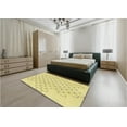 thumbnail image 5 of Ahgly Company Machine Washable Indoor Rectangle Transitional Corn Yellow Area Rugs, 5' x 8', 5 of 7